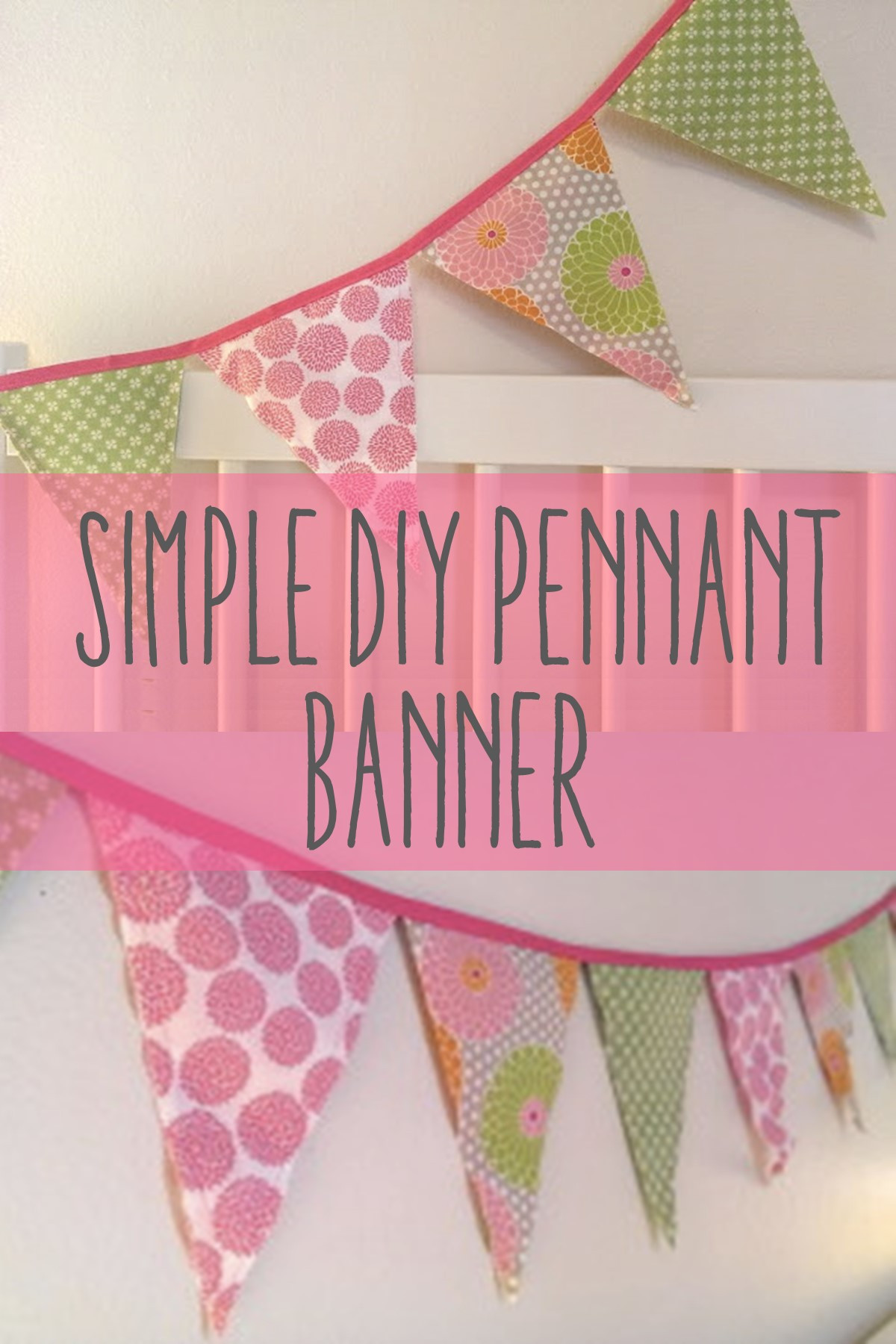 Best ideas about DIY Pennant Banners
. Save or Pin DIY Simple Fabric Pennant Banner Now.