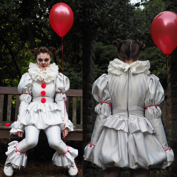 Best ideas about DIY Pennywise Costume
. Save or Pin Pennywise Costume dress with pants IT 2017 clown costume Now.