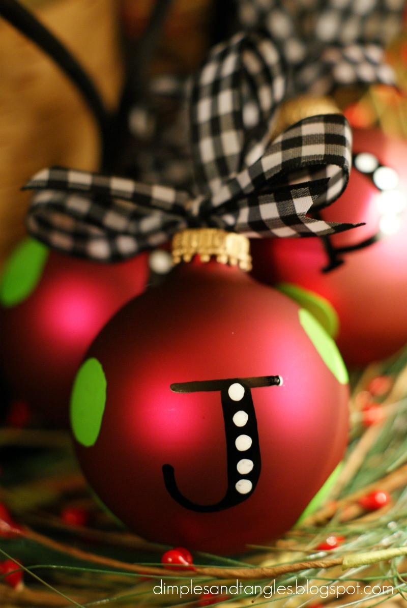 Best ideas about DIY Personalized Christmas Ornaments
. Save or Pin Personalized Ornaments Dimples and Tangles Now.