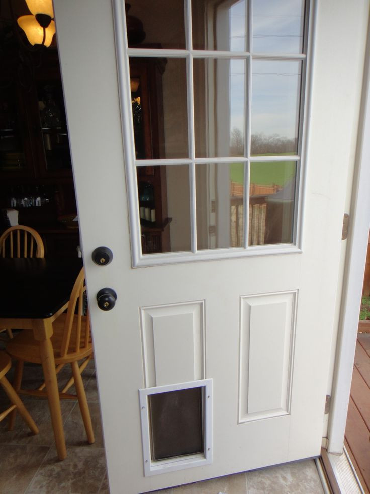 Best ideas about DIY Pet Door
. Save or Pin Door with dog door Zoey Puppy Now.