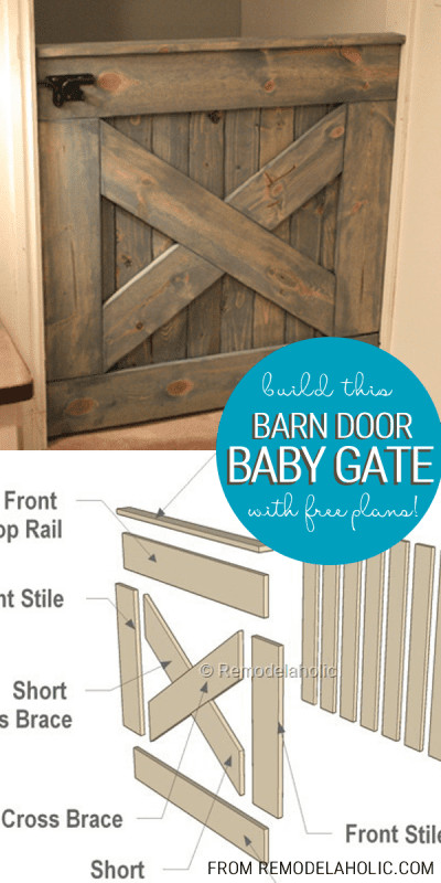 Best ideas about DIY Pet Gate Plans
. Save or Pin Free Plans DIY Barn Door Baby Gate for Stairs Now.