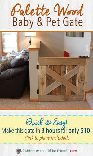 Best ideas about DIY Pet Gate Plans
. Save or Pin DIY Palette Wood Baby & Pet Gate I Think We Could Be Friends Now.