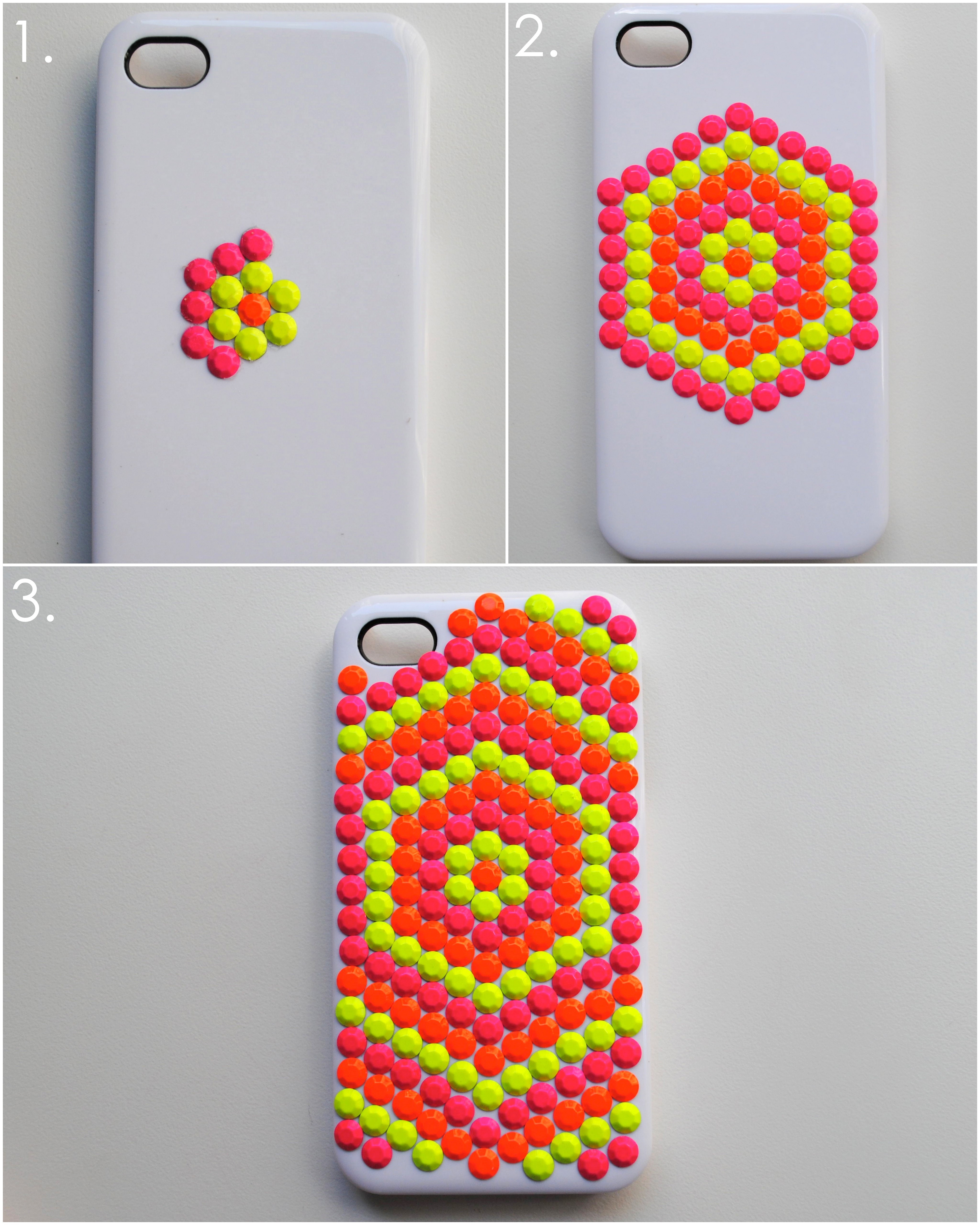 Best ideas about DIY Phone Cases
. Save or Pin DIY Neon Studded Phone Case M&J Blog Now.