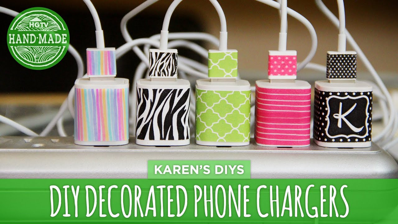 Best ideas about DIY Phone Chargers
. Save or Pin DIY Decorated Phone Chargers HGTV Handmade Now.