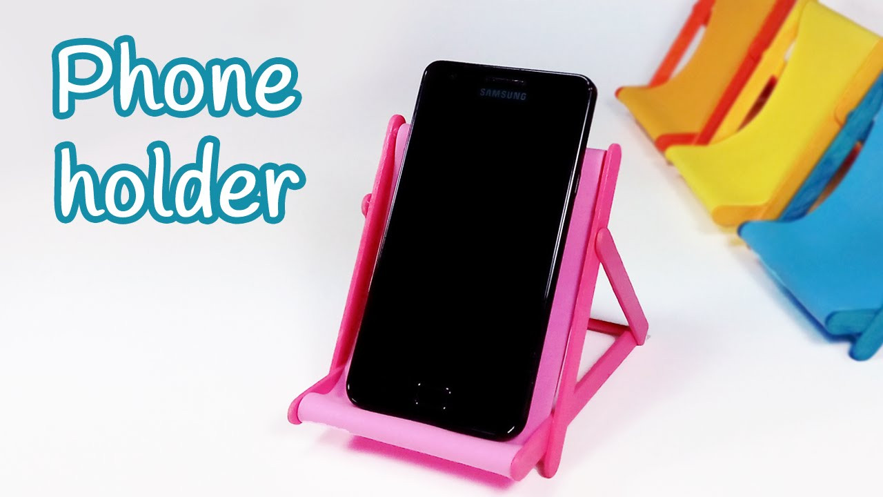 Best ideas about DIY Phone Holder
. Save or Pin DIY crafts PHONE HOLDER beach chair from ice cream Now.