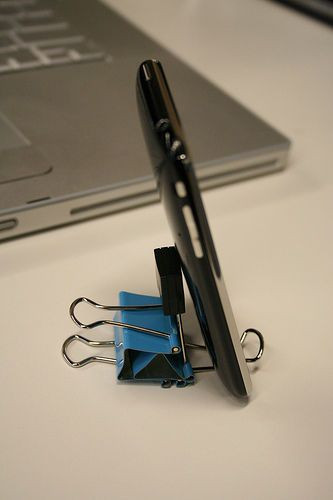 Best ideas about DIY Phone Stand Binder Clips
. Save or Pin IPhone Binder Clip Stand Ver 2 0 Life Relateable Now.