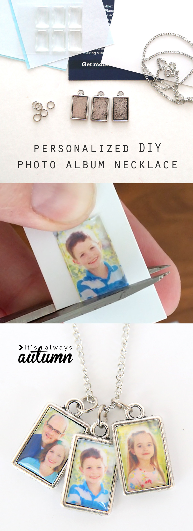 Best ideas about DIY Photo Album
. Save or Pin DIY photo album necklace perfect for Mother s Day  It Now.