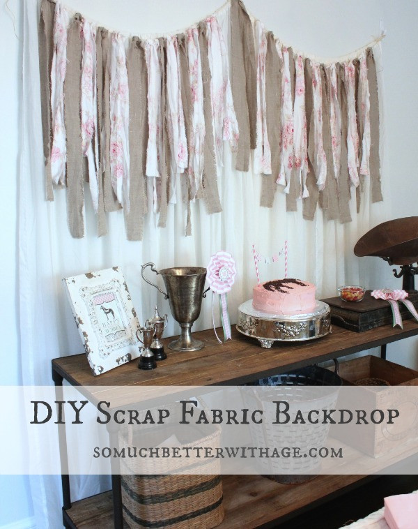 Best ideas about DIY Photo Backdrop Fabric
. Save or Pin DIY Scrap Fabric Backdrop Vintage Equestrian Party Now.