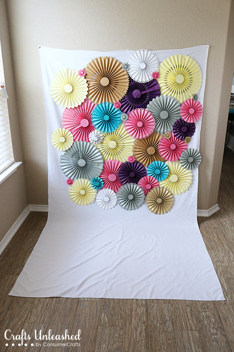 Best ideas about DIY Photo Backdrop
. Save or Pin DIY Backdrop Rosette Backdrop Crafts Unleashed Now.