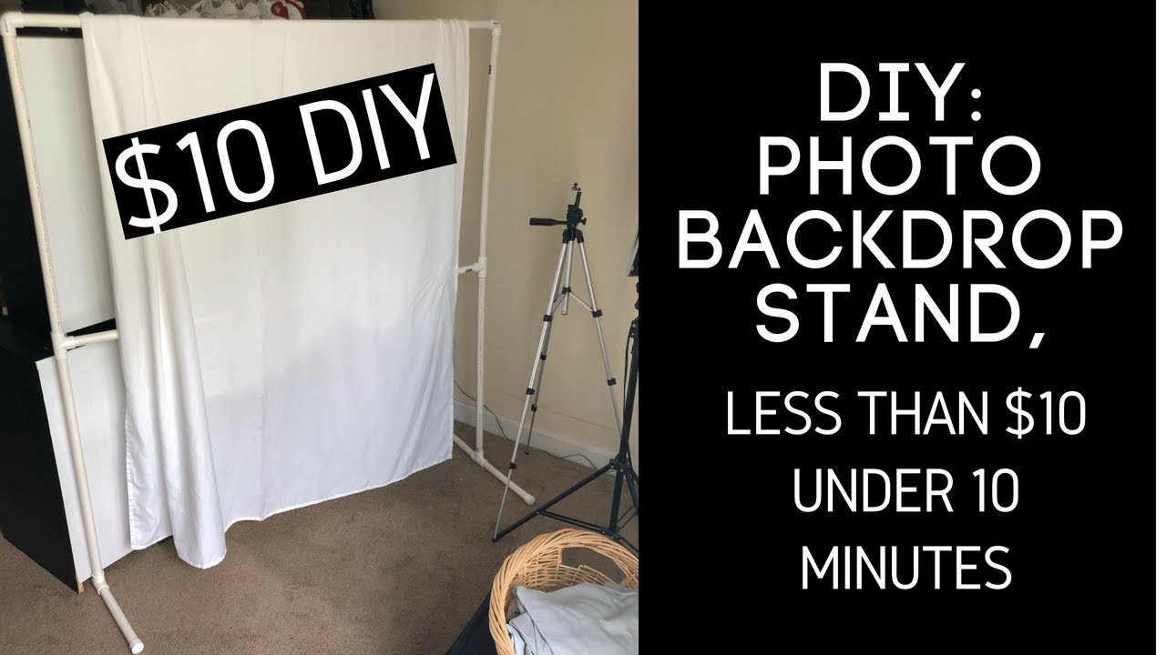 Best ideas about DIY Photo Backdrop Stand
. Save or Pin DIY Backdrop Stand Less Than $10 Under 10 Minutes Now.