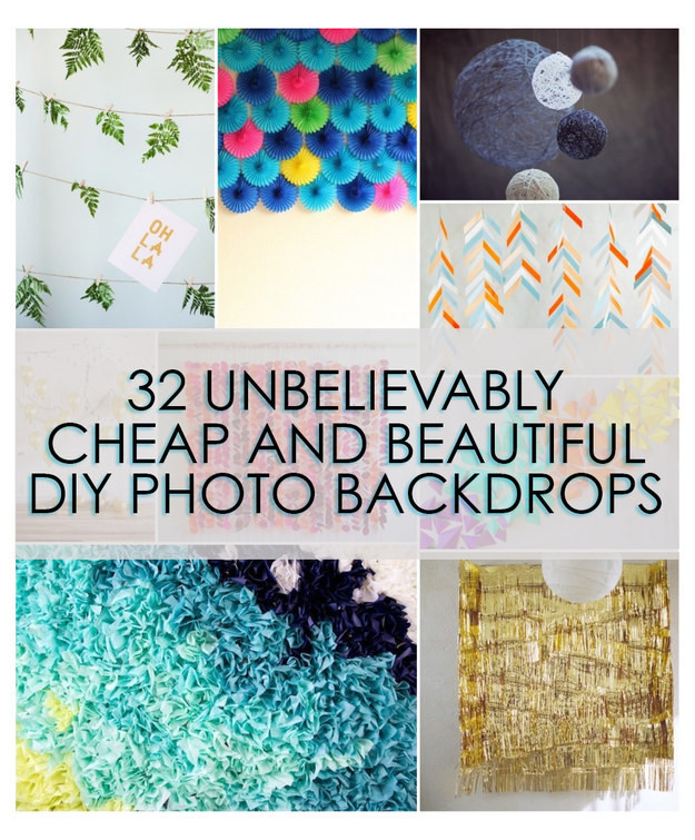 Best ideas about DIY Photo Booth Backdrop
. Save or Pin 32 Unbelievably Cheap And Beautiful DIY Backdrops Now.