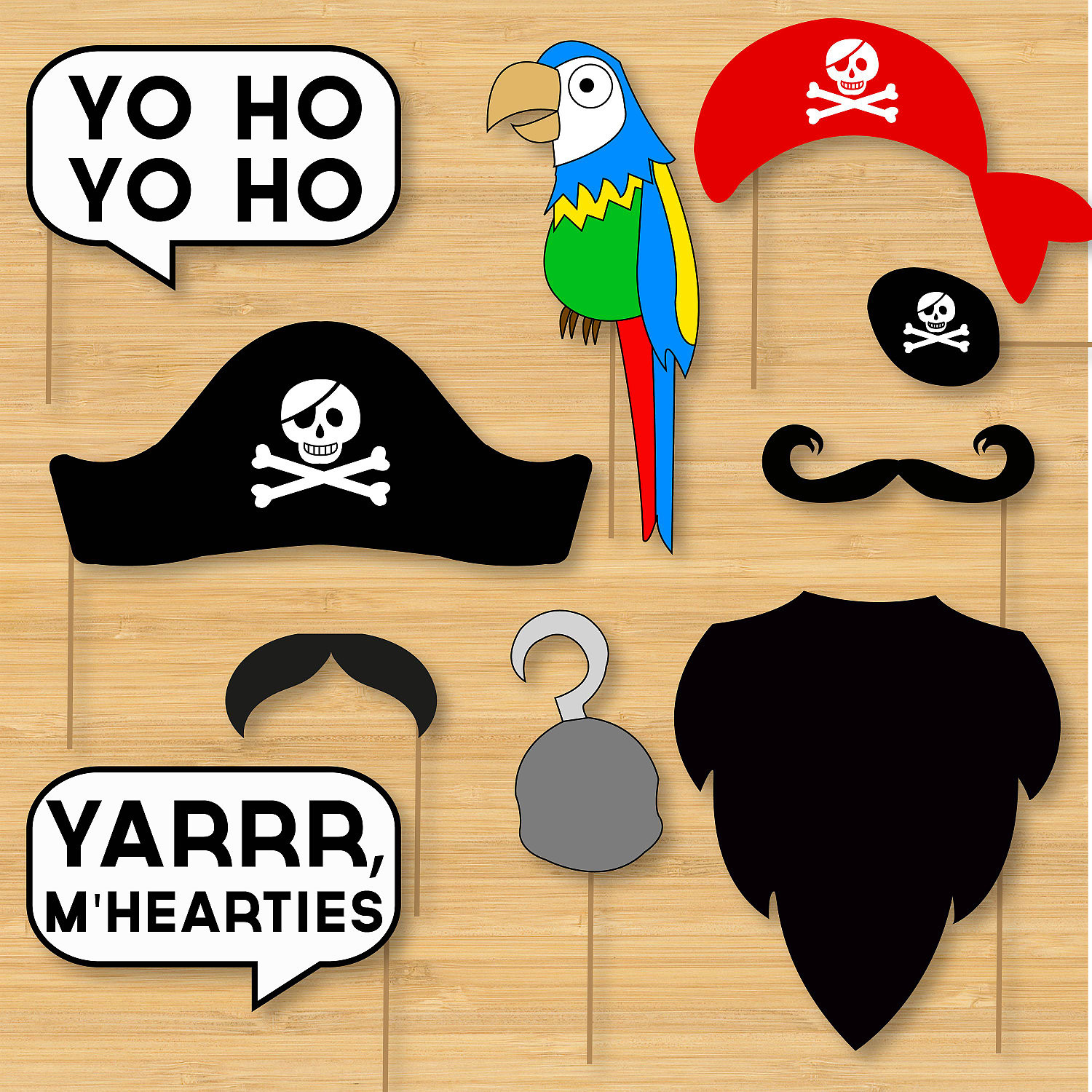 Best ideas about DIY Photo Booth Props
. Save or Pin DIY Pirate Booth Props Moustaches Beards Hats Now.