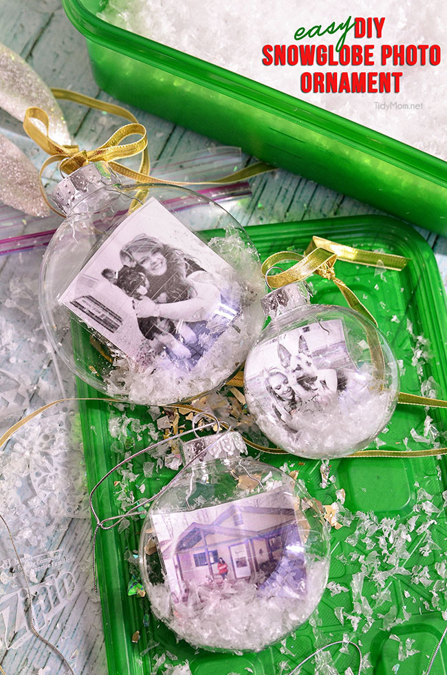 Best ideas about DIY Photo Christmas Ornament
. Save or Pin Snowglobe Ornament DIY Tutorial Now.
