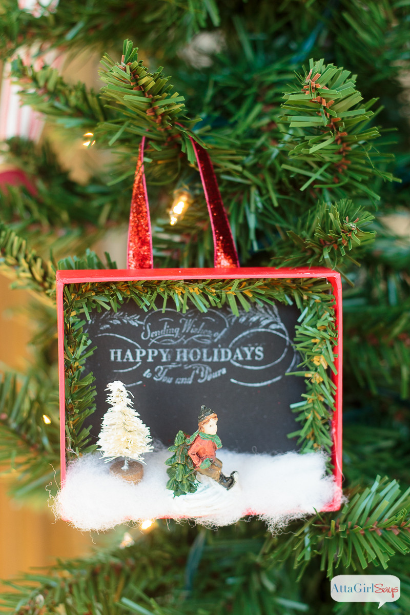Best ideas about DIY Photo Christmas Ornaments
. Save or Pin Shadowbox DIY Christmas Ornaments Atta Girl Says Now.