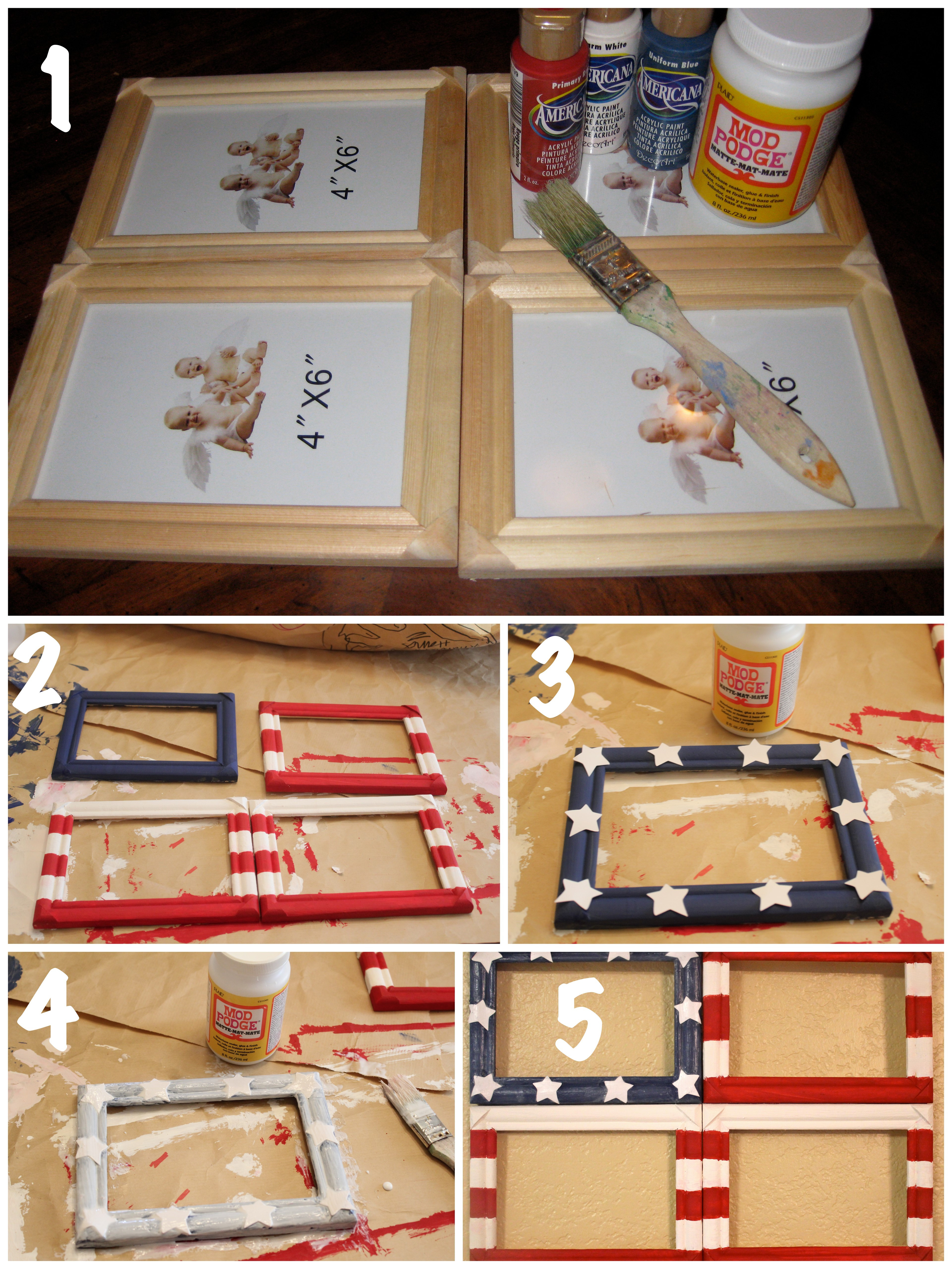 Best ideas about DIY Photo Collages
. Save or Pin DIY Flag Collage Frame The Happy Housewife Now.