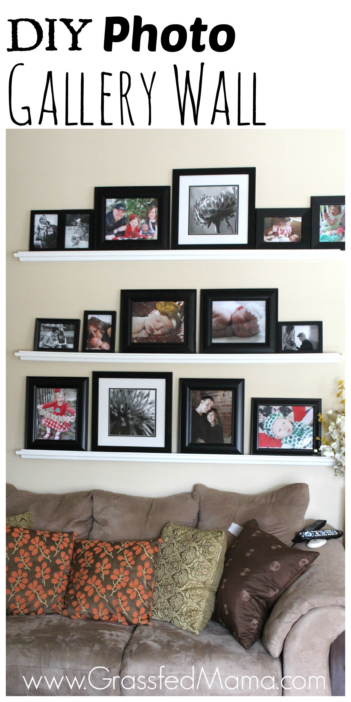 Best ideas about DIY Photo Wall
. Save or Pin DIY Gallery Wall Grassfed Mama Now.