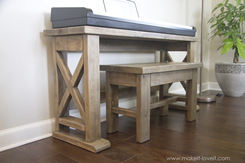 Best ideas about DIY Piano Stand
. Save or Pin DIY Digital Piano Stand plus Bench a $25 project Now.