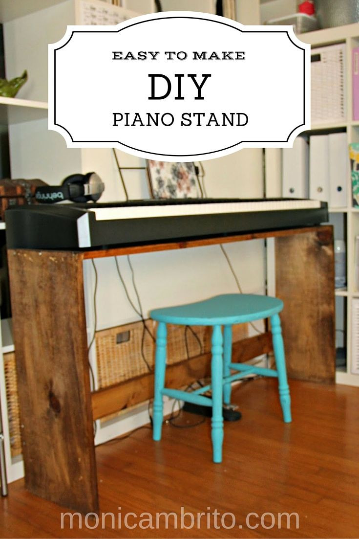 Best ideas about DIY Piano Stand
. Save or Pin Easy to make DIY Digital Piano Stand Customize a stand to Now.