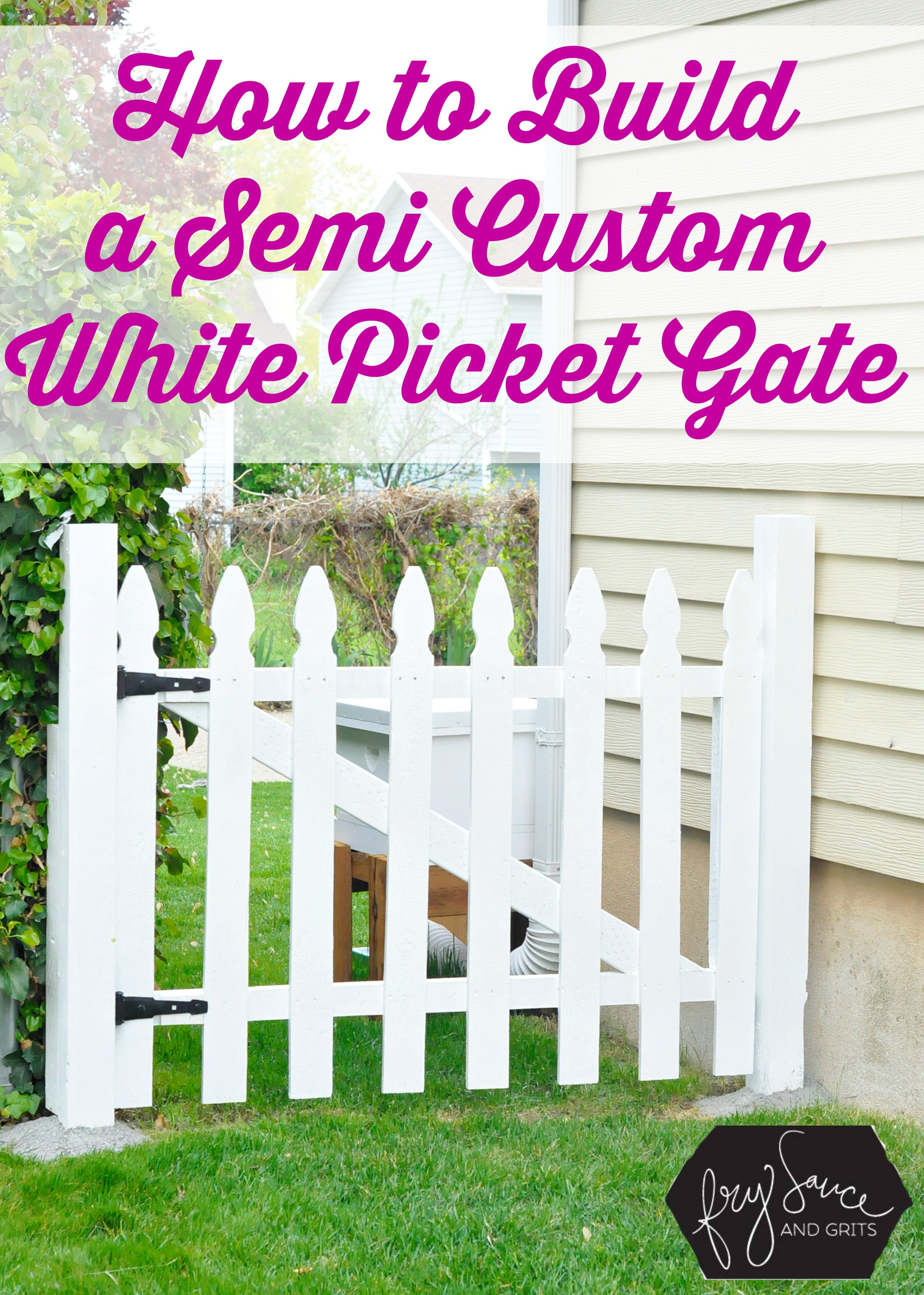 Best ideas about DIY Picket Fences
. Save or Pin The Perfect DIY White Picket Fence Gate Fry Sauce and Grits Now.