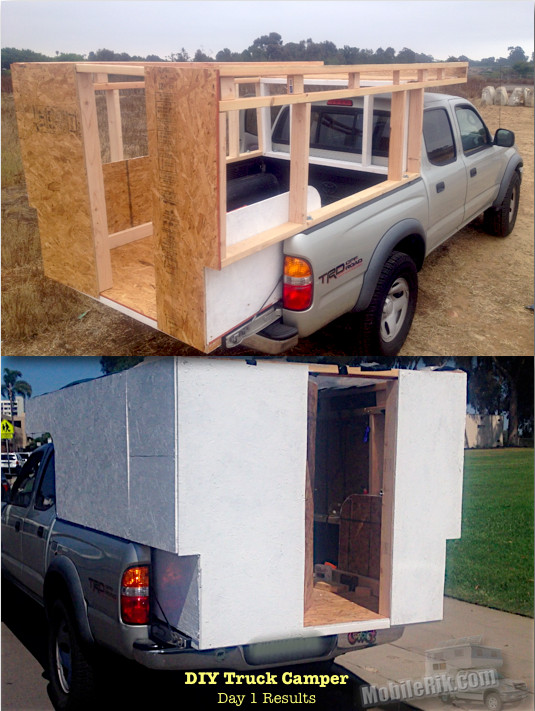 Best ideas about DIY Pickup Camper
. Save or Pin My Homemade DIY Truck Camper – Day 1 Results Now.