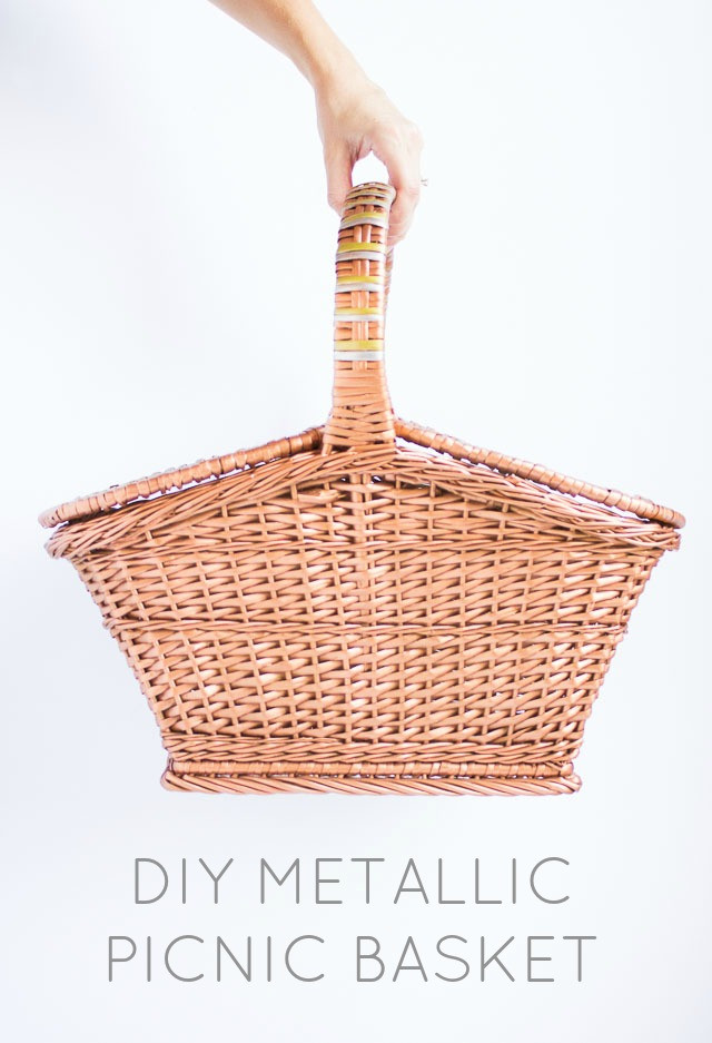 Best ideas about DIY Picnic Basket
. Save or Pin Thrifty DIY Metallic Painted Picnic Basket Now.
