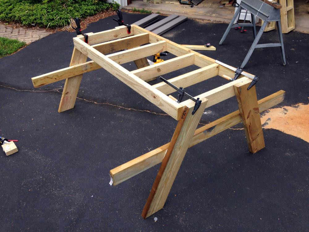 Best ideas about DIY Picnic Bench
. Save or Pin How to Build a Picnic Table in Just e Day Now.