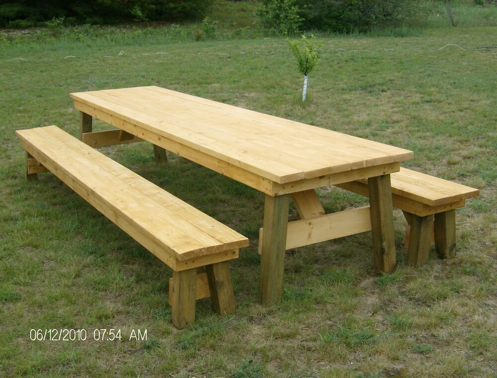 Best ideas about DIY Picnic Bench
. Save or Pin Classic Picnic Table with Separate Benches Plan How to Now.