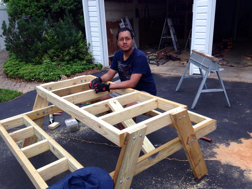 Best ideas about DIY Picnic Table
. Save or Pin How to Build a Picnic Table in Just e Day Now.