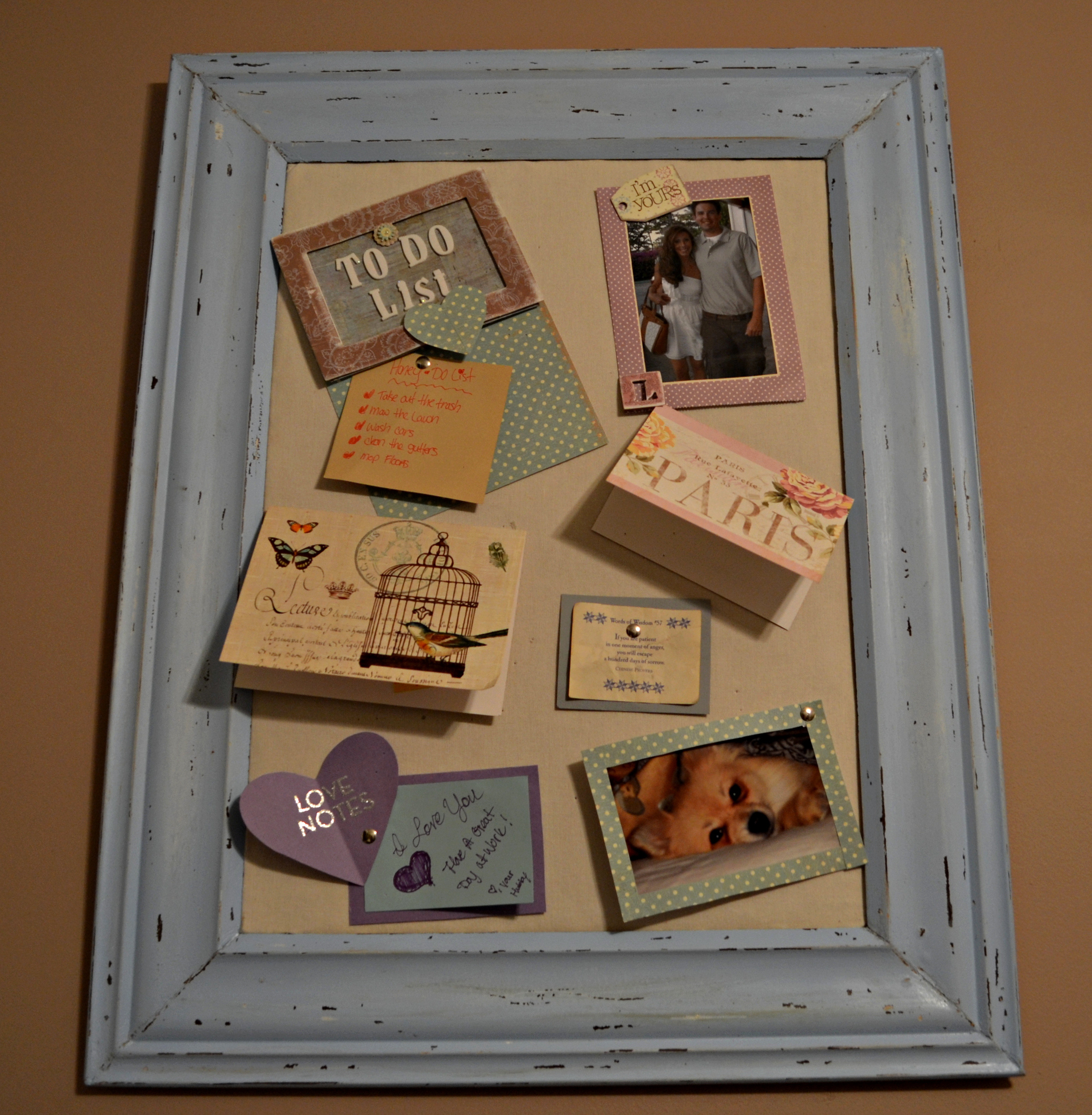 Best ideas about DIY Picture Board
. Save or Pin DIY Distressed Cork Board Now.