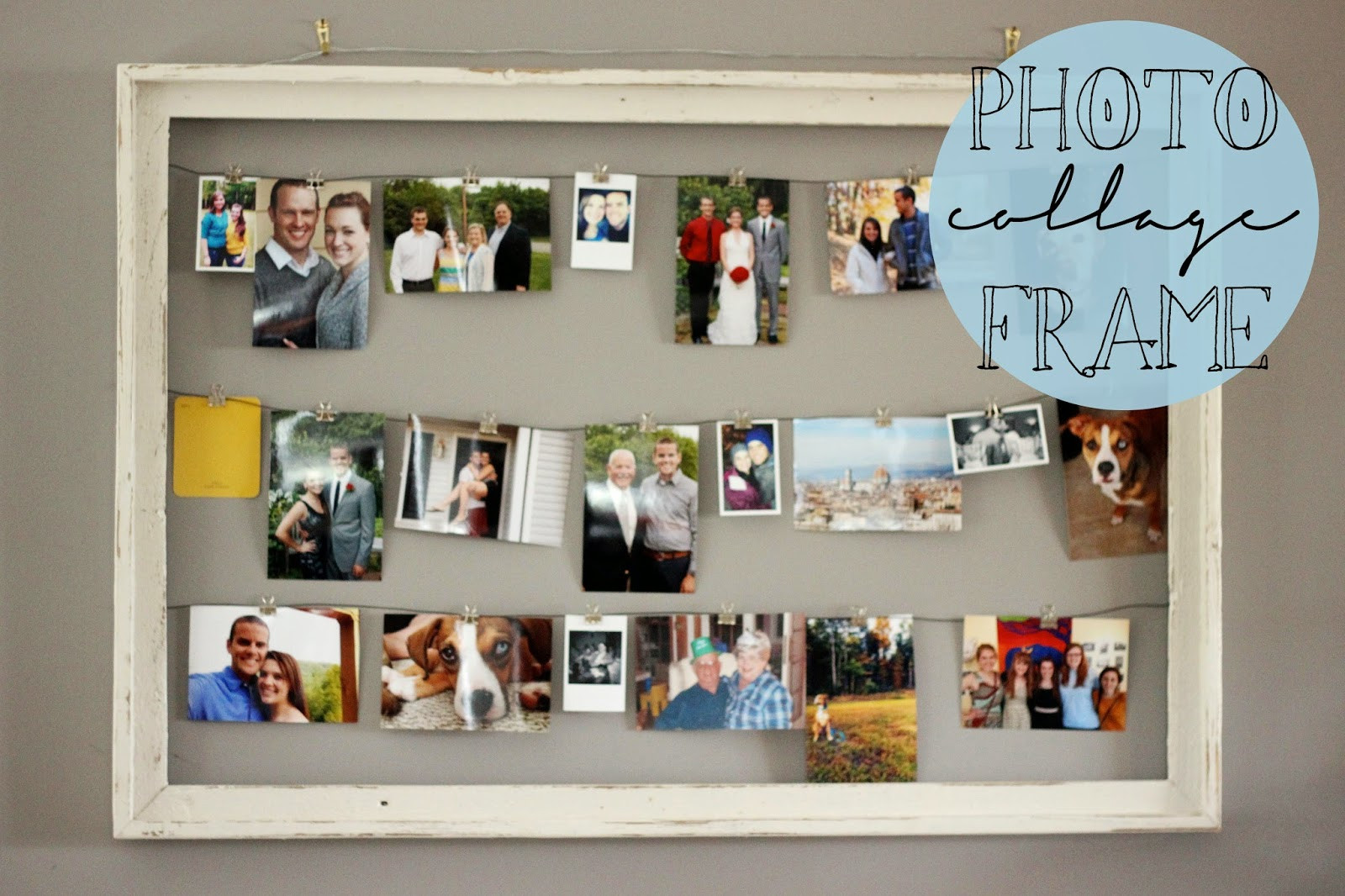 Best ideas about DIY Picture Frame Collage
. Save or Pin DIY Rustic Collage Frame Now.