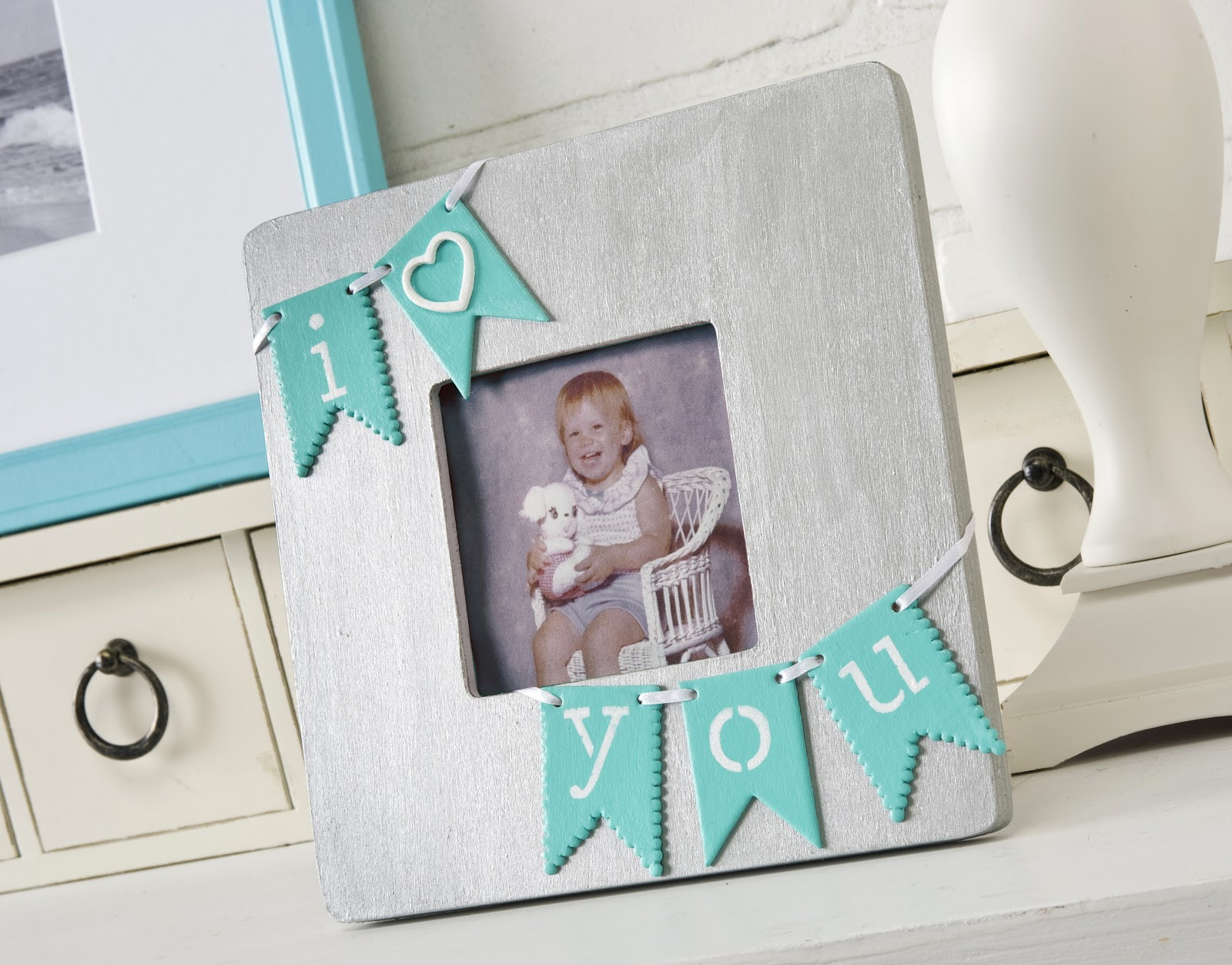 Best ideas about DIY Picture Frame
. Save or Pin I heart you DIY picture frame Mod Podge Rocks Now.