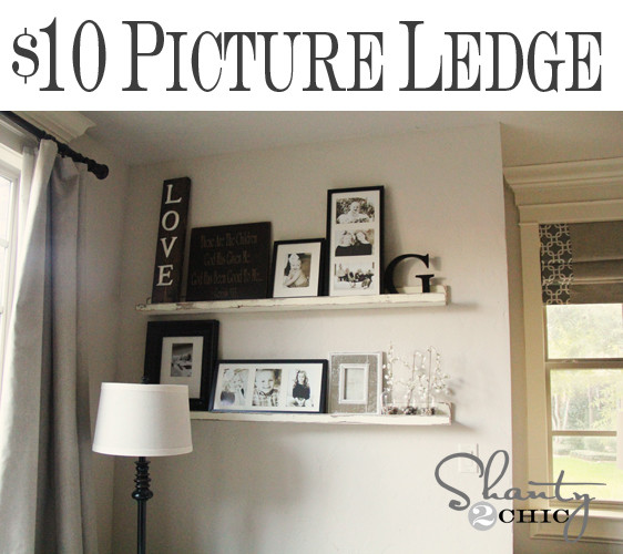 Best ideas about DIY Picture Ledge
. Save or Pin Picture Ledge DIY Shanty 2 Chic Now.
