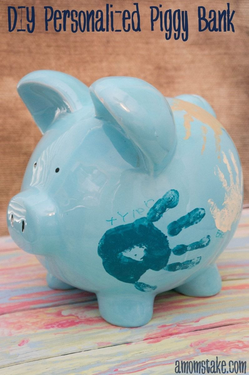 Best ideas about DIY Piggy Bank
. Save or Pin DIY Personalized Piggy Bank Easy Gift Idea A Mom s Take Now.