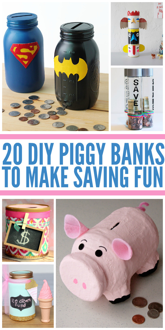 Best ideas about DIY Piggy Bank
. Save or Pin 20 Fun DIY Piggy Banks Now.