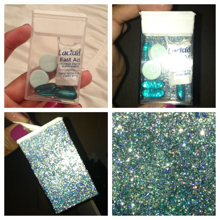 Best ideas about DIY Pill Box
. Save or Pin DIY pill box using an empty tic tac container and glitter Now.