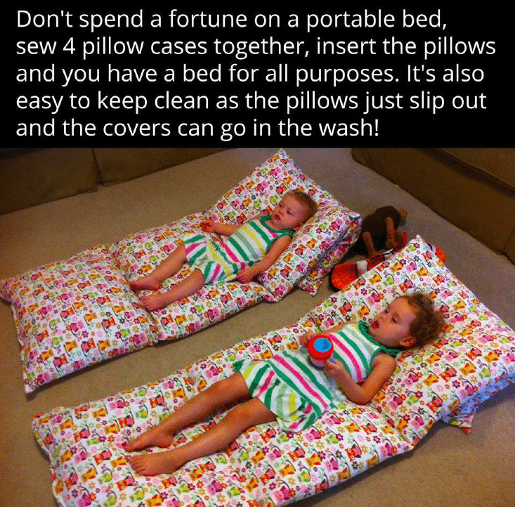 Best ideas about DIY Pillow Beds
. Save or Pin DIY Portable Pillowcase Pillow Bed Now.