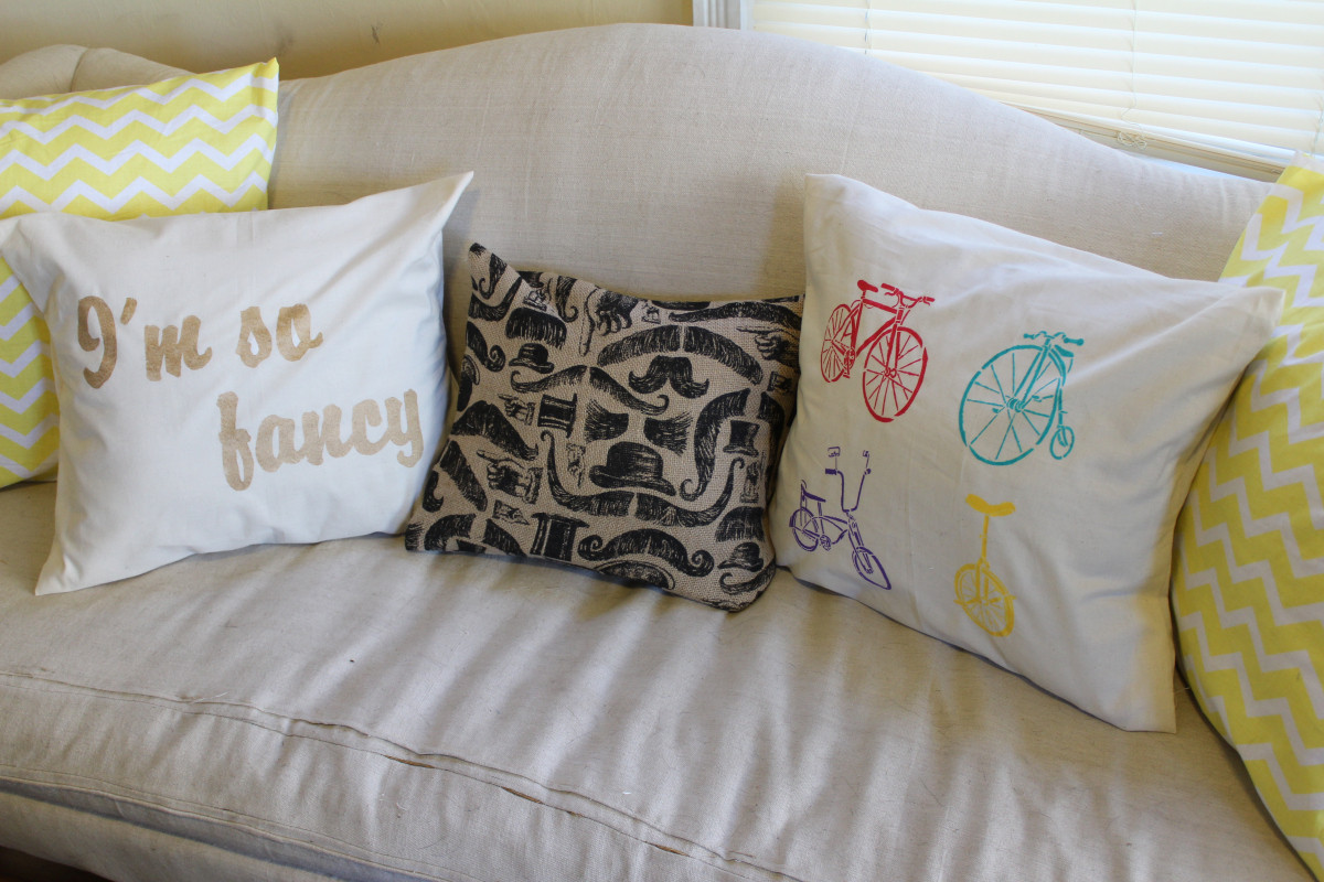 Best ideas about DIY Pillow Covers
. Save or Pin DIY Pillow Cover Sleeve and Stencil Now.