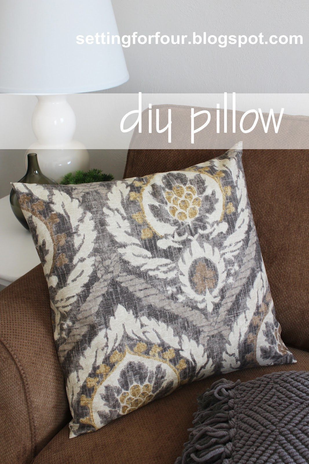 Best ideas about DIY Pillow Covers
. Save or Pin DIY Pillow Cover 5 Minutes to Make Setting for Four Now.