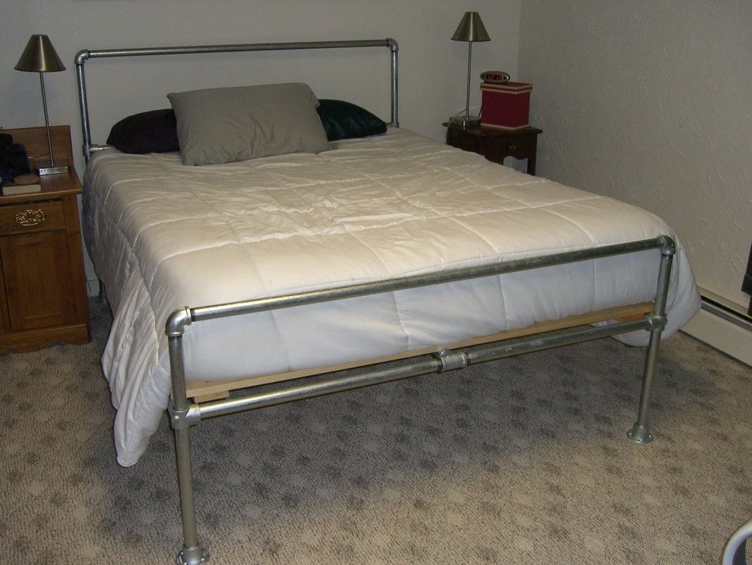 Best ideas about DIY Pipe Bed Frame
. Save or Pin DIY galvanized steel pipe bed frame Now.