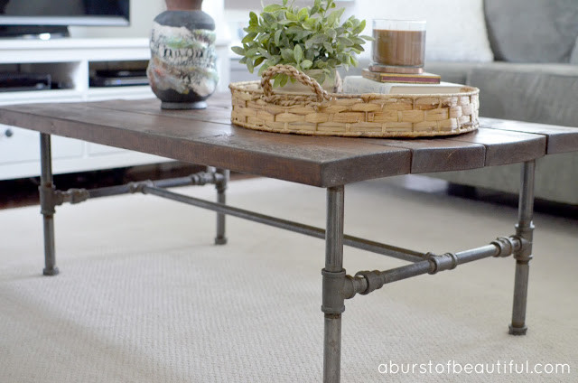 Best ideas about DIY Pipe Coffee Table
. Save or Pin DIY Rustic Industrial Pipe Coffee Table A Burst of Beautiful Now.