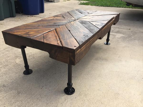 Best ideas about DIY Pipe Coffee Table
. Save or Pin Rustic Pallet Coffee Table with Pipe Legs Now.