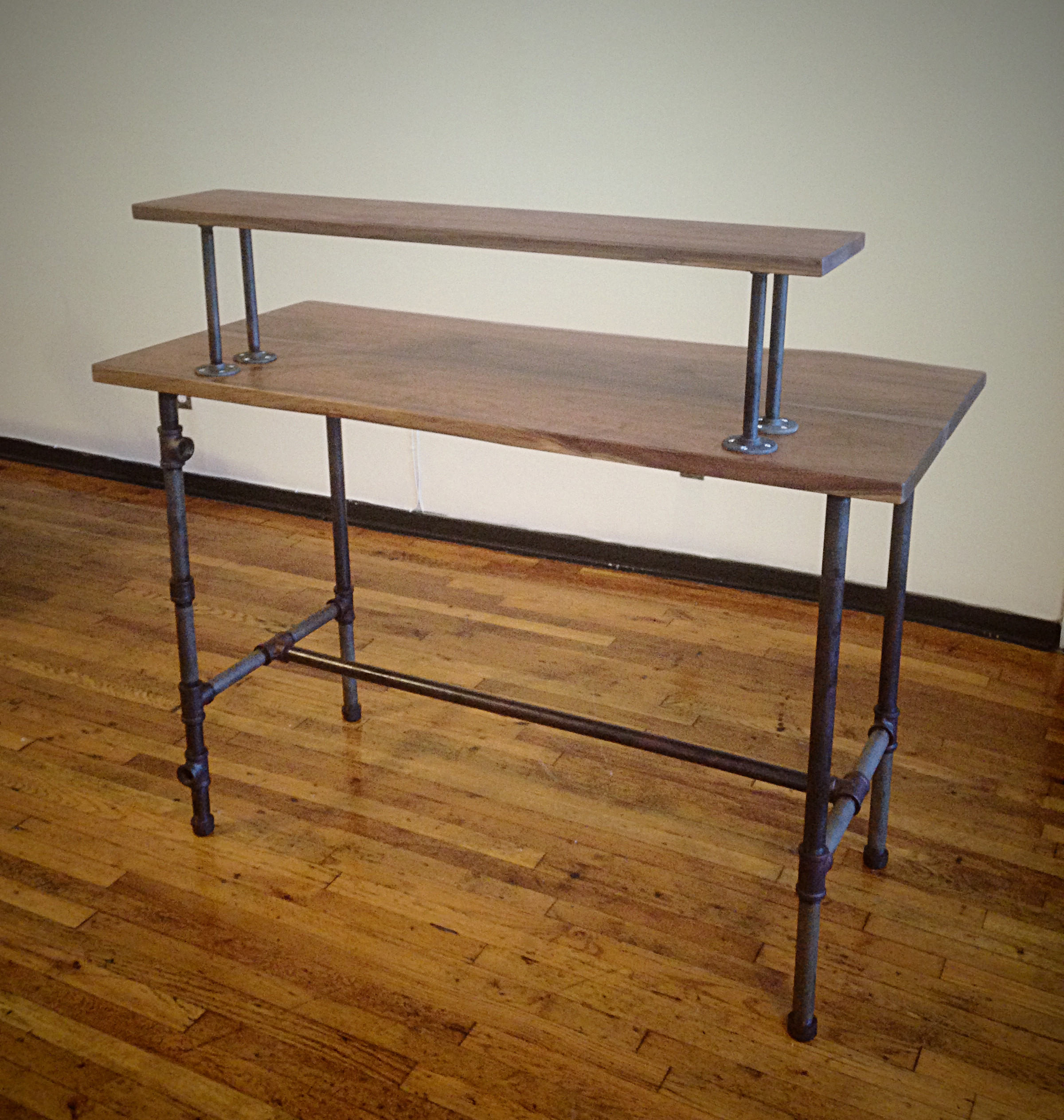 Best ideas about DIY Pipe Desk
. Save or Pin Steel Pipe Standing desk a different approach Steven Slack Now.