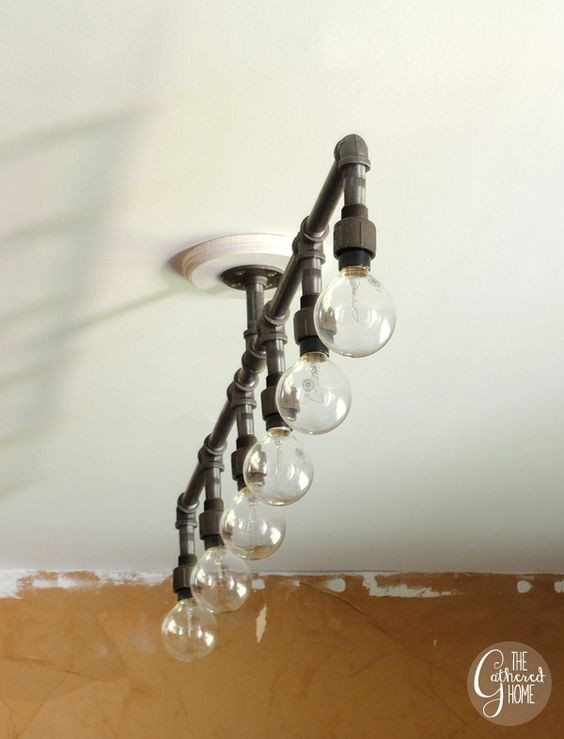 Best ideas about DIY Pipe Light Fixture
. Save or Pin Plumbing pipe Plumbing and Light fixtures on Pinterest Now.