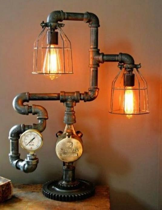Best ideas about DIY Pipe Lights
. Save or Pin 16 Sculptural Industrial DIY Pipe Lamp Design Ideas Able Now.