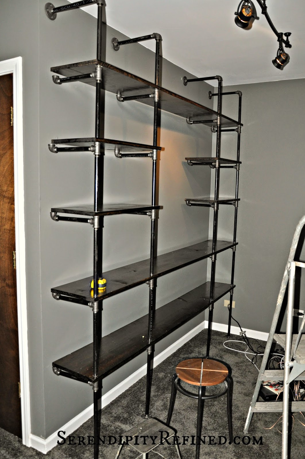 Best ideas about DIY Pipe Shelves
. Save or Pin Serendipity Refined Blog DIY Industrial Pipe Shelves for Now.