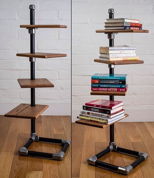 Best ideas about DIY Pipe Shelves Freestanding
. Save or Pin Amazing freestanding shelf built with keeklamp fitting Now.