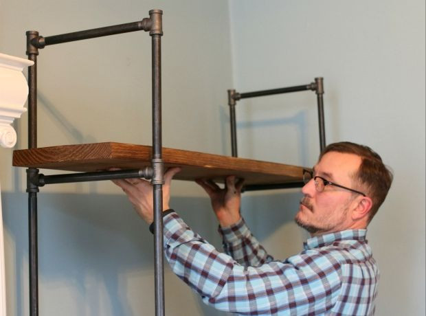 Best ideas about DIY Pipe Shelves Freestanding
. Save or Pin How to Make a Freestanding Industrial Pipe Bookcase in Now.