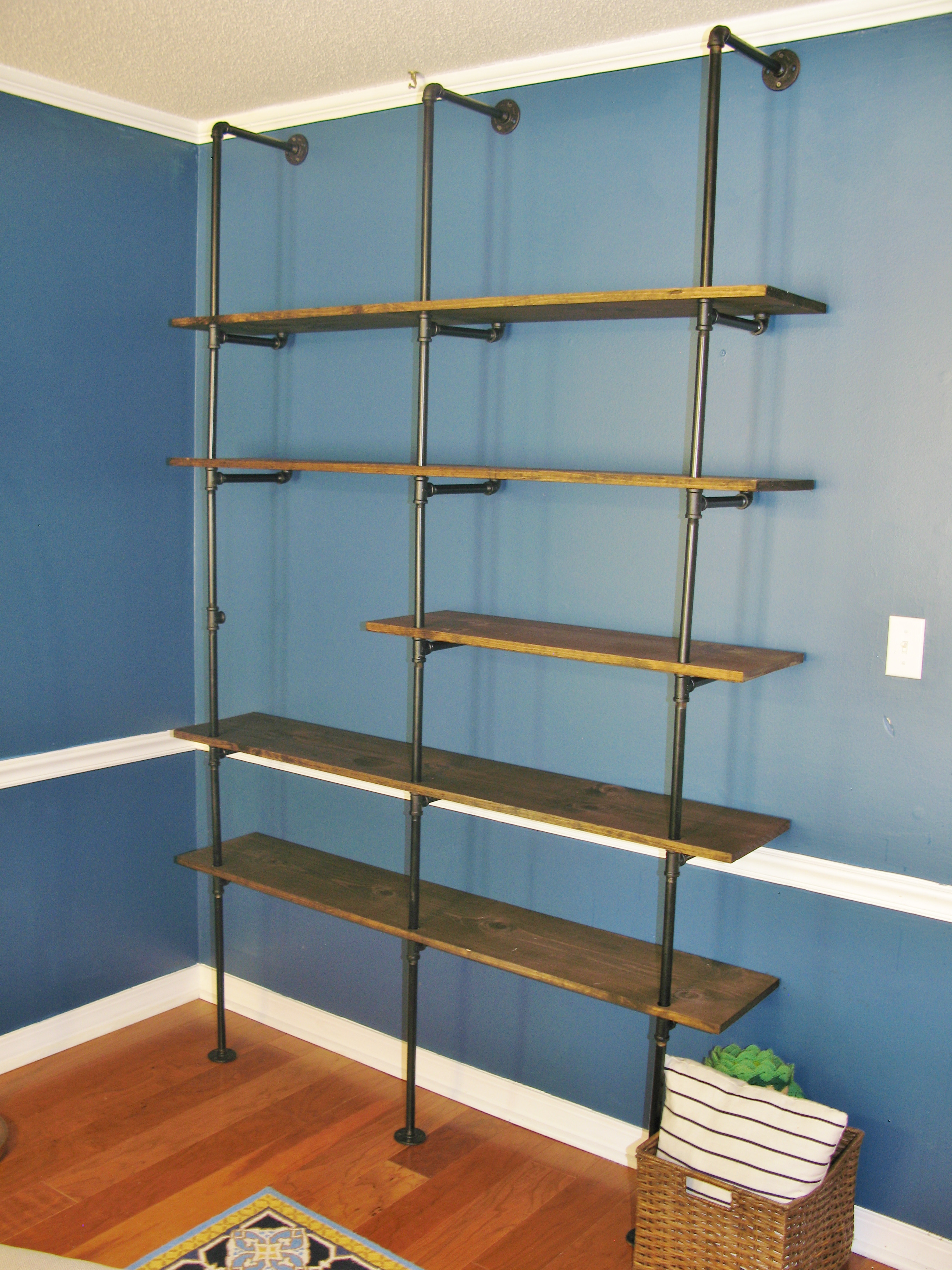 Best ideas about DIY Pipe Shelves
. Save or Pin DIY Industrial Pipe Bookshelf Now.