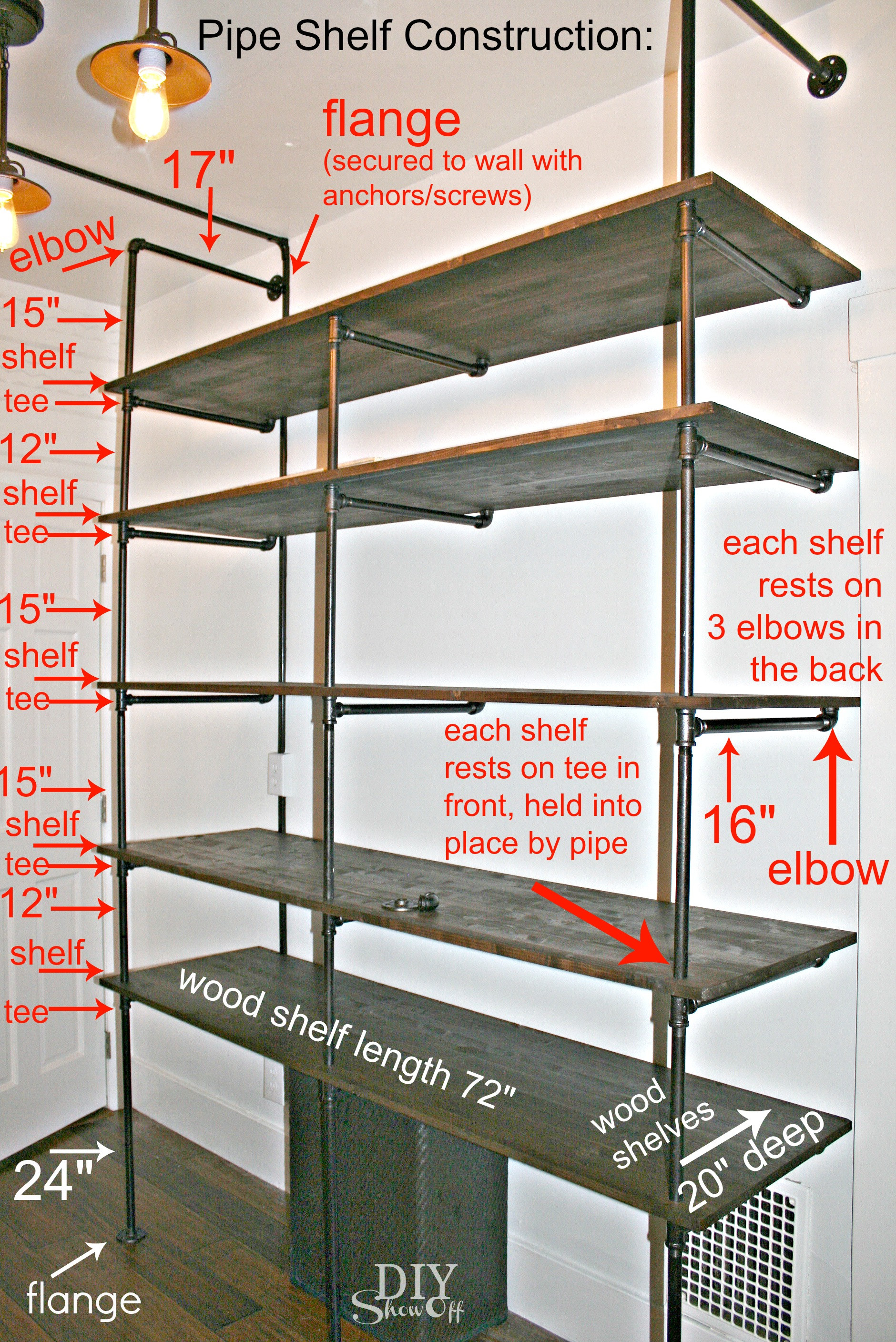 Best ideas about DIY Pipe Shelves
. Save or Pin Tips for Making a DIY Industrial Pipe Shelving Unit Page Now.