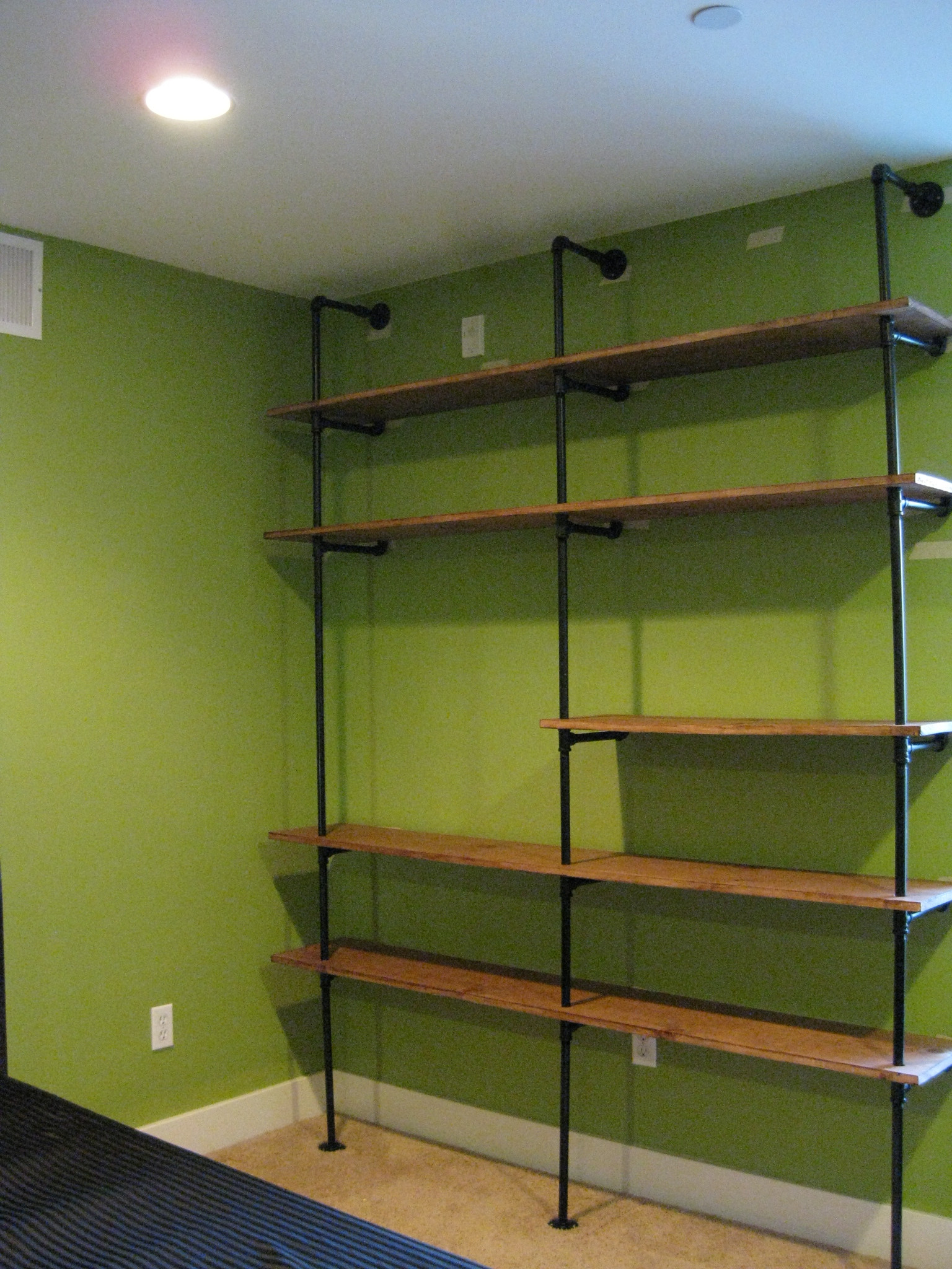 Best ideas about DIY Pipe Shelves
. Save or Pin DIY Pipe Shelving — the overly detailed tutorial Now.